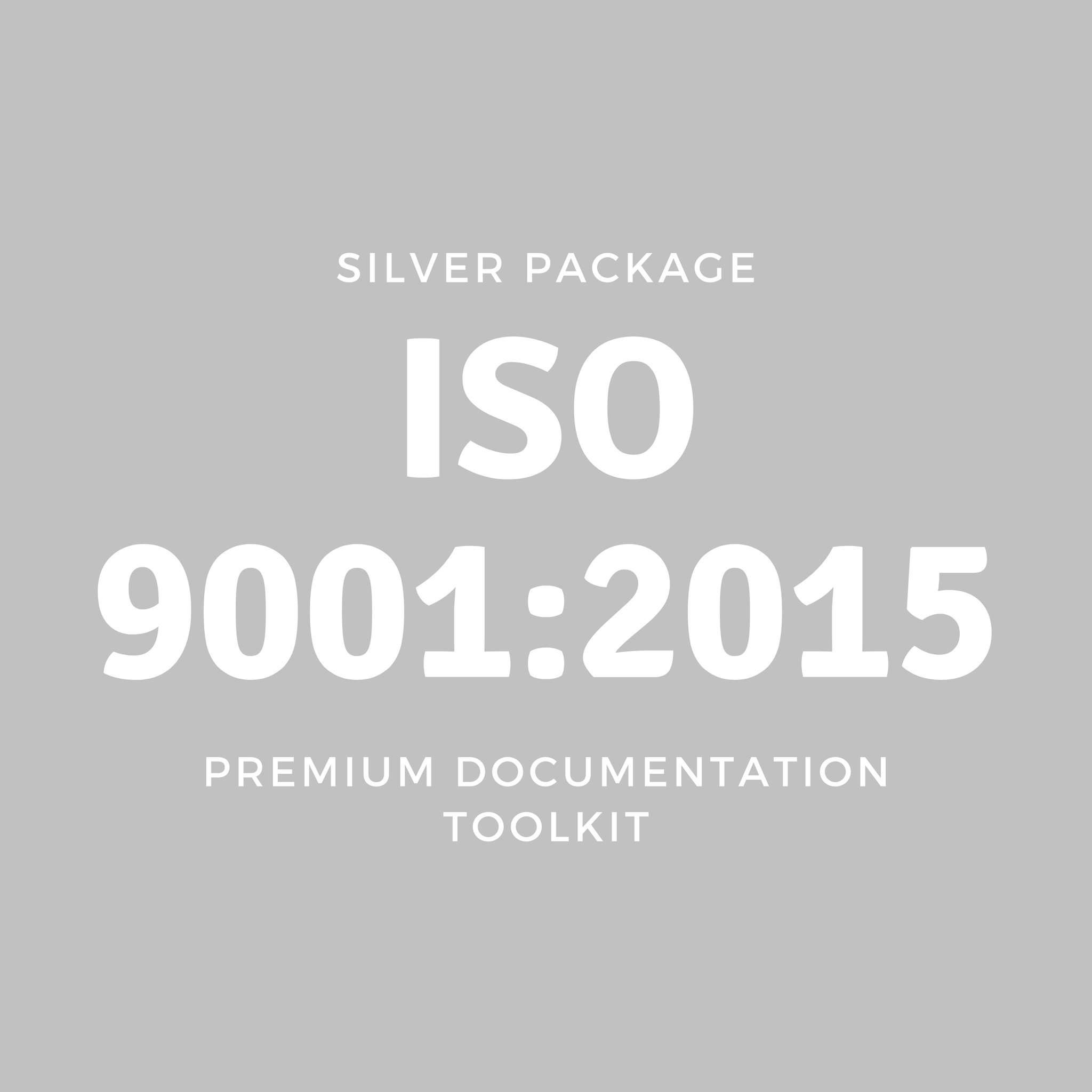 SILVER | ISO 9001: 2015 Premium Documentation Toolkit